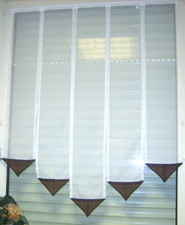 Scheibengardinen Weiß Braun  B  1m  Gardinen Scheibengardinen H  60,70,80 ....cm