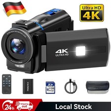 ✅Videokamera HD 4K 48MP Camcorder IR-Nachtsicht 16XZoom Digitalkamera 3.0''  IPS