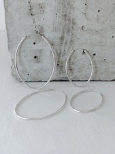 Ovale Creolen aus 925 Silber