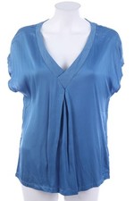 Friendtex kurzarm bluse - kurzarm-bluse, blau