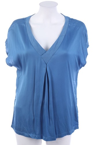 Friendtex kurzarm bluse blau - kurzarm-bluse, m