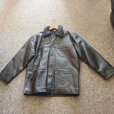 Lederjacke Bikerjacke Motorradlederjacke Ledermantel Größe M (L)