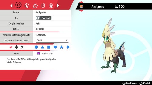 Shiny amigento 6iv lvl - 100, |