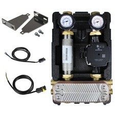 Pumpengruppe mit Plattenwärmetauscher 23 kW Trennsystem, Grundfos, Systemtrenner