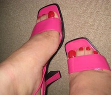 Sexy Damen Lack Schnür