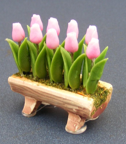 Puppenhaus rosa tulpen - puppenhaus, im