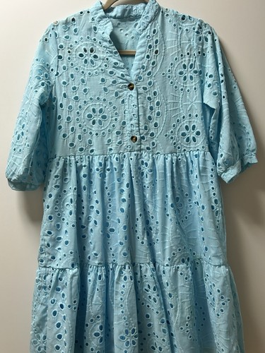Sommerkleid türkis mit - in,
