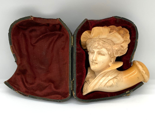 Antiker meerschaum pfeifenkopf - antiker,