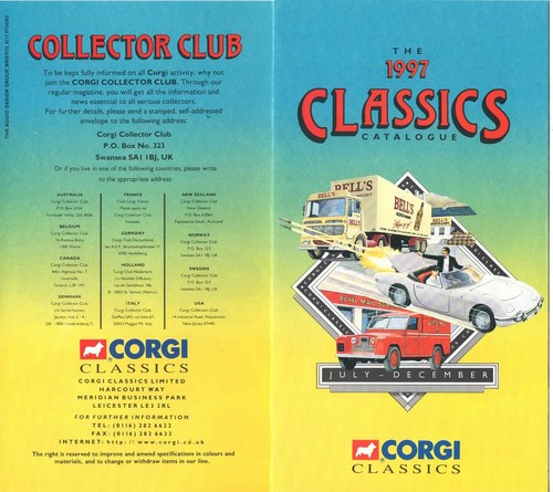 Corgi toys classics 1997 - corgi,