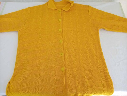 Strickjacke gelb safran - strickjacke,