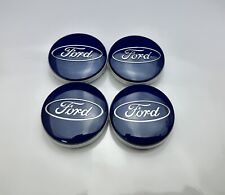 4x FORD Abdeckung Nabenkappe Nabendeckel 54mm Radkappe Blau NEU+