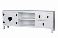 TV Lowboard China Schrank Weiss Fernsehschrank Sideboard Hochzeitsschrank Tisch