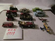 Konvolut alte gebrauchte Original LKW PKW Traktor Trabi usw Modellautos Wzk17/1