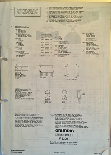 Schaltplan grundig 8300 - schaltplan,