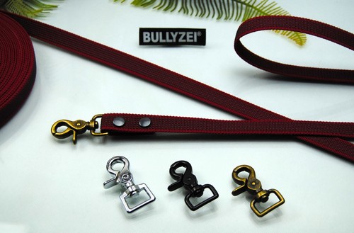 Leine gummiert 20mm - , bordeaux