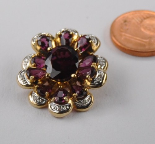 Rubin spinell diamant blüte - spinell,