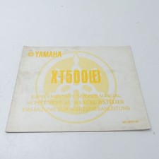 Yamaha XT500 E Ergänzung Werkstatthandbuch Handbuch Reparaturanleitung A4064