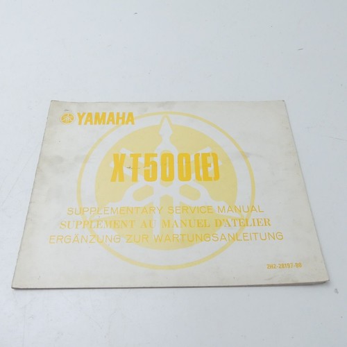 Yamaha xt500 ergänzung - xt500, e