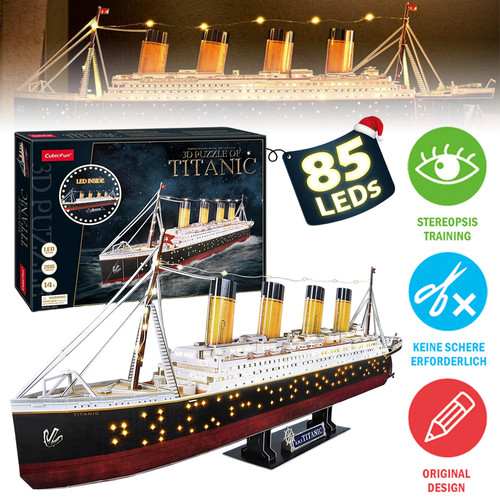 266 stück titanic holz - stück, 3d