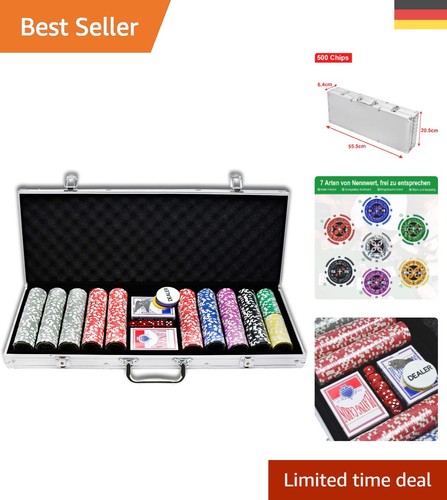 Pokerkoffer set pokerchips 500 - pokerkoffer,