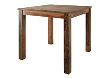 Altholz Vintage Esstisch mehrfarbig klein massiv quadratisch 80x80 cm Tisch Holz