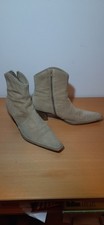 Stiefelette Gr. 41 Westernstiefel Sand Wildleder Xadox , Vintage Cowboystiefel
