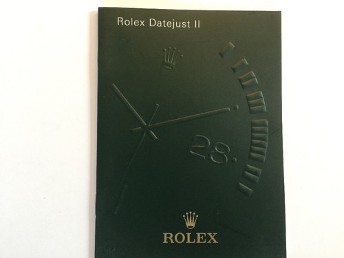 Rolex datejust booklet - rolex, ii