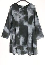 Kleid Long Tunika Fein Cord 42 44 46 Langarm A-Linie Taschen schwarz grau