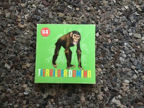 Altes spiel tierbilder domino - spiel,