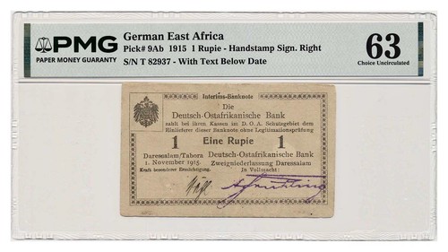 Deutsch ostafrika banknote - deutsch, 1
