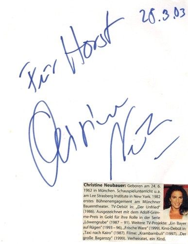 Christine neubauer 2003 - christine,