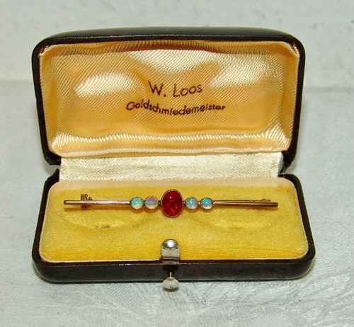 Antike stabbrosche gold - stabbrosche, 333