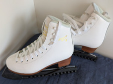 Premium Eiskunstlaufschuhe – GRAF Splendid Gold SR M-IV Kufen Gr. 34 / Gr. 33