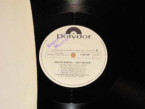 Roy black promo - sample, lp