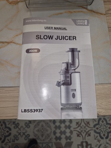 Leben lang slow - slow, juicer