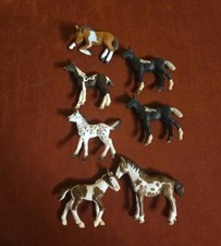 7x Schleich, Pferde Schecken