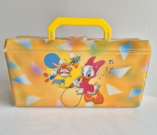 Vintage 12er Kassettenkoffer Disney DUCK TALES Deja mit Inlay    Original