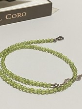 Peridot Kette mit 925 Silber