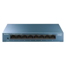 TP-Link TL-LS108G 8-Port Gigabit LAN Switch Plug-and-Play Ethernet Hub Metall