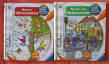 2 Tiptoi Bücher Unsere Jahreszeiten + Sicher im Straßenverkehr