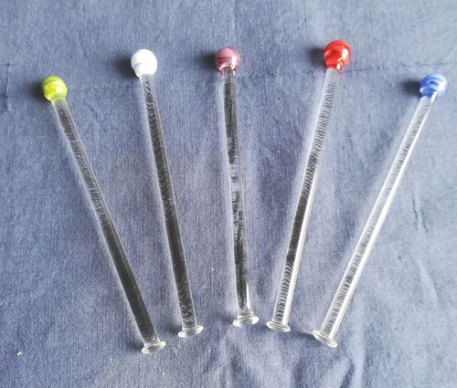 Bunte glasrührstäbe aus - bunte,