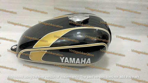 Yamaha xs650 schwarz - &, gold