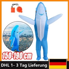 NEU Aufblasbares Hai Cosplay Kostüm für Erwachsene Cosplay 150-190 cm DHL