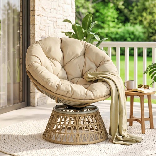 Outsunny papasansessel rattan - outsunny,