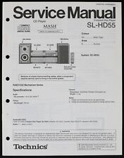 Original TECHNICS  SL-HD55 CD-Player  Service Manual/Diagram/Parts List o179
