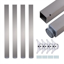 sossai® exklusiv - Tischbeine aus Aluminium, Profil (4 Stück 71 cm) GEBRAUCHT