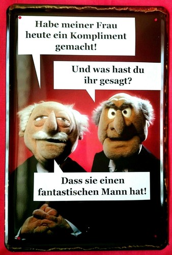 Blechschild 20x30 muppets - blechschild, cm
