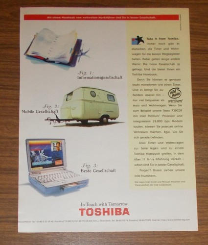 Seltene werbung toshiba - werbung,