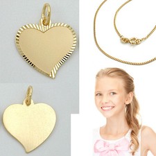 Kinder Damen Herz Anhänger