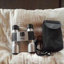 Optus 12x32 Fernglas Silber Kompakt Jagd Wandern Naturbeobachtung mit Tasche 